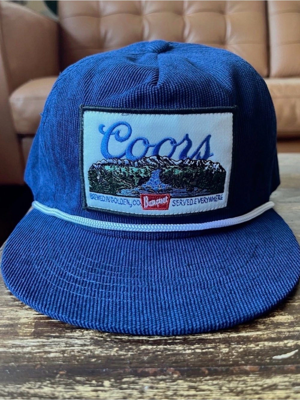 New Embroidered Coors Patch Corduroy Snapback